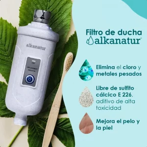 Filtro de ducha Alkanatur - Elimina el color y metales pesados