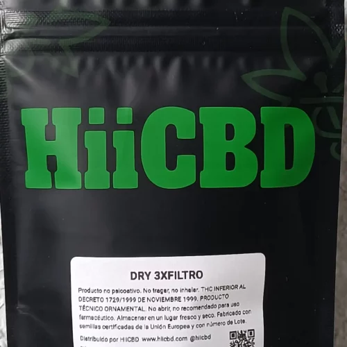 HII DRY 3X Filtrado - Hachís de CBD